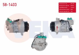 KLIMA KOMPRESÖRU 6PK 100MM BMW 1 SERISI (E87) 118D - 120D 2003-2012/ 3 SERISI (E90) 320D 2005-2011 resmi