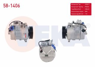 KLIMA KOMPRESÖRU 6PK 110MM BMW 3 SERISI (E90) 325İ - 330Xİ 2005-2011 resmi