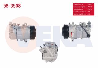 KLIMA KOMPRESÖRU 7PK 119MM RENAULT GRAND SCENİC III (JZ0/1) 1.9 DCİ 2009- / MEGANE III 1.9 DCI - 2.0 TCE - 2.0İ 16V 2009- resmi