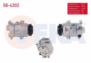 KLIMA KOMPRESÖRU 5PK 100MM TOYOTA AVENSİS (T25) 2.0 D-4D 2003-2008 / VERSO 2.0 D-4D 2004-2009 resmi