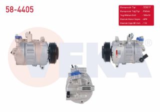 KLIMA KOMPRESÖRU 6PK 110MM AUDI A3 1.6 2003-2012/ SEAT LEON 1.4 TSI 2005-2012/ SKODA SUPERB 1.6 TDI 2010-2015/ VW CADDY III 2.0 TDI 2004-2015/ GOLF V 1.6İ 2003-2009/ PASSAT 1.6 TDI 2008-2012 resmi