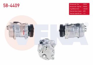 KLIMA KOMPRESÖRU 6PK 119MM AUDI A3 1.6 1996-2003 / SEAT LEON 1.6İ 16V 1999-2006/ VW GOLF IV 1.6İ 1997-2005/ CADDY III 1.9 TDI 2004-2015/ TRANSPORTER V 1.9 TDI 2003-2011 resmi