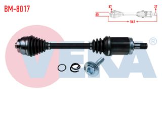 KOMPLE AKS SOL ÖN BMW 5 SERISI (F10) 525 D X-DRIVE A-T UZUNLUK 562 MM 2010- resmi