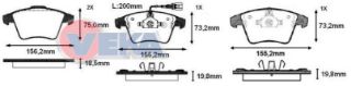 FREN BALATA ÖN FISLI VOLKSWAGEN TRANSPORTER V 1.9 TDI 2003-2011 / TRANSPORTER V 2.5 TDI 2003-2011 / TRANSPORTER VI 2.0 TDI 2009- / TRANSPORTER VI 2.0 TDI BITDI 2009- resmi