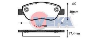 FREN BALATA ÖN FIAT ALBEA 1.2 2003-2005 / FIAT PALİO 1.2 2003-2005 resmi