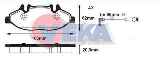 FREN BALATA ÖN FISLI MERCEDES VİTO (W639) 115 CDI 2003-2014 / VİTO (W639) 110 CDI 2003-2014 / VIANO (W639) 2.2 CDI 2003-2014 / VIANO (W639) 2.0 CDI 2003-2014 resmi