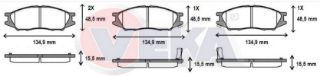 FREN BALATA ÖN İKAZLI NİSSAN ALMERA II (N16) 1.5 DCI 2000-2007 resmi