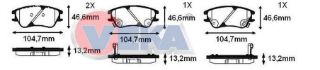 FREN BALATA ÖN İKAZLI HYUNDAİ ATOS (MX) 1.0İ 1998-2005 / ATOS (MX) 1.1İ 1998-2005 / ATOS PRIME 1.0İ 2001-2008 / ATOS PRIME 1.1İ 2001-2008 resmi