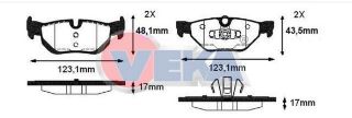 FREN BALATA ARKA BMW 1 SERISI (E81) 116 İ 2004-2012/ 120 İ 2004-2012/ 1 SERISI (E87) 118 İ 2003-2012/ 118 D 2003-2012/ 3 SERISI (E90) 316 Tİ 2005-2011/ 320 İ 2005-2011/ 318 D 2005-2011 resmi