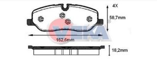 FREN BALATA ÖN İKAZLI LAND ROVER RANGEROVER III 3.0 TD 6 2002-2012 / LAND ROVER DISCOVERY (TAA) 2.7 TD 2004-2010 resmi