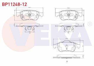 FREN BALATA ÖN İKAZLI FIAT 500X 1.3 MJT - 1.4 - 1.6 MJT 2014- / JEEP RENEGADE (BU) 1.4 - 1.6 CRD - 2.0 CRD 2014- resmi