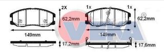 FREN BALATA ÖN İKAZLI CHEVROLET CAPTIVA (C100) 2.0 D 2006-2012 / CAPTIVA (C140) 2.0 D 2012-2014 / OPEL ANTARA 2.0 CDTI A-T 2007- resmi