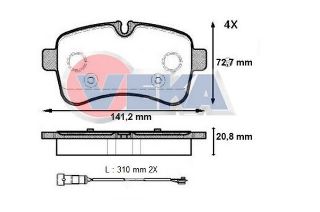 FREN BALATA ARKA FISLI IVECO DAILY IV 2.3İ 2006-2011 resmi