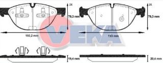 FREN BALATA ÖN İKAZLI BMW X5 (E70) 4.8İ 2007-2012 / BMW X6 (E71,E72) 3.5 D 2008- / BMW X6 (E71,E72) 4.4İ 2008- resmi