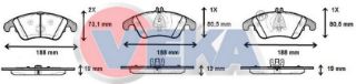 FREN BALATA ÖN MERCEDES C SERISI (W204) C 220 CDI 2007-2014/ C 320 CDI 2007-/ E SERISI (W212) E 180 2009-/ E 200 2009-/ E 220 CDI 2009-/ E 250 CDI 2009-/ CLS (C218) CLS 350 CDI 2012-/CLS 250 CDI 2012- resmi
