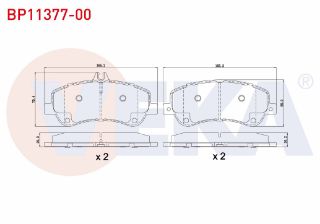 FREN BALATA ÖN MERCEDES GLK SERISI (X204) 250 CDI 2008- resmi