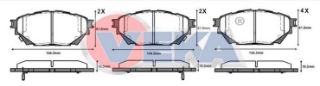 FREN BALATA İKAZLI ÖN MİTSUBİSHİ CANTER EURO 5 2005-2010 / PRESTIJ DELUXE 3.0 D 2005-2011 resmi