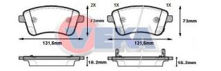 FREN BALATA ÖN İKAZLI HYUNDAİ IX20 (JC) 1.4İ 2010-/ 1.4 CRDI 2010-/ 1.6İ 2010- / KİA VENGA (YN) 1.4 CRDI 2010- / 1.6 CVVT 2010- / 1.6 CRDI 2010- resmi
