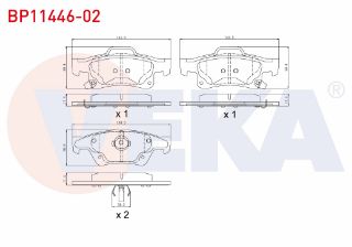 FREN BALATA ARKA İKAZLI JEEP GRAND CHEROKEE IV (WK,WK2) 3.0 CRD 4X4 2010- resmi