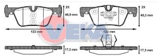 FREN BALATA ARKA BMW 1 SERISI (F20,F21) 116 İ 2010-/ 118 İ 2010-/ 116 D 2010-/ 120 D 2010-/ 3 SERISI (F30) 320 D 2011-/ 318 İ 2011-/ 316 İ 2011-/ 330 Xİ 2011- resmi