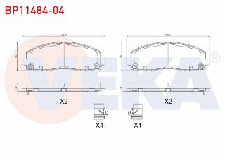 FREN BALATA İKAZLI ÖN FIAT FREEMONT (JF) 2.0 MJT 2011- resmi