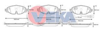 FREN BALATA ÖN FISLI GOLF VII (5G1) 1.2 TSI 2012-/ 1.4 TSI 2012-/ 1.6 TDI 2012-/ PASSAT 1.6 TDI 2014-/ TİGUAN 1.6 TDI 2016-/ AUDI A3 1.4 TFSI 2012-/ SKODA SUPERB 1.4 TSI 2015-/ SEAT LEON 1.4 TSI 2012- resmi