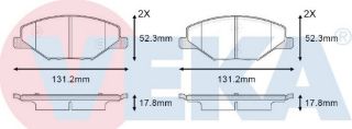 FREN BALATA ÖN SKODA FABİA II 1.2 2006-2015 / 1.2 TSI 2006-2015 / 1.4 2006-2015 / 1.6 2006-2015 resmi