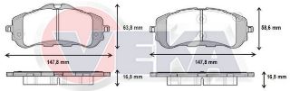 FREN BALATA ÖN PEUGEOT 308 II 1.6 HDI 2014-/ 308 II 1.2 THP 2014-/ 308 II 1.6 2014- resmi