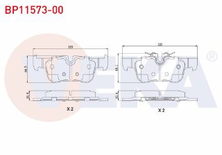 FREN BALATA ARKA BMW 2 SERISI (F45) 218 İ 2014- resmi