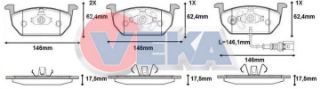 FREN BALATA ÖN FISLI VW GOLF VII 1.6 TDI 2012-/ GOLF VII 1.2 TSI 2012-/ GOLF VII 1.4 TFSI 2012-/ SKODA OCTAVIA 1.4 TSI 2012-/ 1.6 TDI 2012- / SEAT LEON 1.4 TSI 2012-/ 1.2 TSI 2012-/ 1.6 TDI 2012- resmi