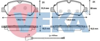 FREN BALATA FISLI ARKA FORD TRANSİT (CIFT TEKER) 2.2 TDCI 17.00MM 2014- resmi