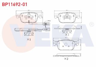 FREN BALATA FISLI ÖN AUDI A4 (8W2,B9) 1.4 TFSI 2015-/ A4 2.0 TFSI 2015-/ A4 2.0 TDI 2015-/ A4 ALLROAD QUATTRO 3.0 TDI 2016-/ A5 1.4 TFSI 2017-/ A5 2.0 TDI 2017- resmi