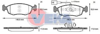 FREN BALATA ÖN FISLI FIAT GRANDE PUNTO EVO (199) 1.3 MJT 2008-2012/ GRANDE PUNTO EVO (199) 1.2İ 2008-2012/ GRANDE PUNTO EVO (199) 1.4 2008-2012/ GRANDE PUNTO EVO (199) 1.6 2008-2012 resmi
