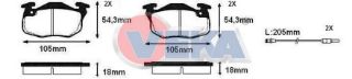 FREN BALATA ÖN FISLI RENAULT R9 (L42) 1.4 1985-2000/ R11 (B/C37) 1.4 1983-1995/  R11 (B/C37) 1.7 1983-1995/ CLİO I 1.4 1990-1998/  R19 1.4 1988-2001/ EXPRESS (F40,G40) 1.9 D 1985-1998 resmi