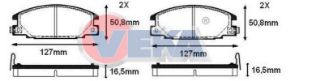 FREN BALATA ÖN İKAZLI OPEL FRONTERA A 2.0İ 1992-1998 / FRONTERA A 2.5 TDS 1992-1998 resmi