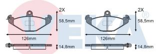 FREN BALATA ARKA RENAULT LAGUNA I (B56,556) 1.6İ 1993-2001/ 1.8İ 16V 1993-2001/ 1.9 DTI 1993-2001/ ESPACE III 2.0 1996-2002/ SAFRANE 2.0İ 1992-2000 resmi
