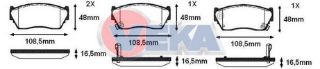 FREN BALATA ÖN NİSSAN SUNNY III (N14) 1.4İ 1990-1996 / SUNNY III (N14) 1.6İ 1990-1996 resmi
