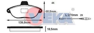 FREN BALATA ÖN FISLI FIAT SCUDO (220P) 1.9 D 1996-2006/ 2.0 JTD 1996-2006/ CITROEN JUMPY I 1.6 HDI 1994-2007/ JUMPY I 2.0 HDI 1994-2007/ PEUGEOT EXPERT 1.9 D 1996-2006/ EXPERT 2.0 HDI 1996-2006 resmi