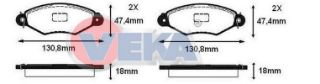 FREN BALATA ÖN RENAULT KANGOO (KC0/1) 1.5 DCI 1998-2008 / KANGOO (KC0/1) 1.9 D 1998-2008 / CITROEN XSARA (N1) 1.6 1997-2005 resmi