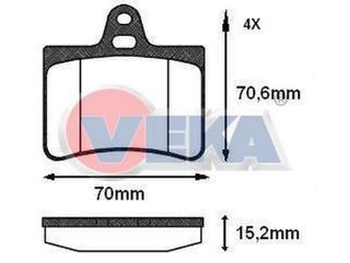 FREN BALATA ARKA CITROEN C5 II 1.6 HDI 2004-2008/ C5 II 2.0 2004-2008/ C5 II 2.0 HDI 2004-2008/ C5 I 2.0 HDI 2001-2004/ C5 II 1.6 THP 2004-2008/ C5 III 1.6 HDI 2008-2015/ C5 III 2.0 HDI 2008-2015 resmi