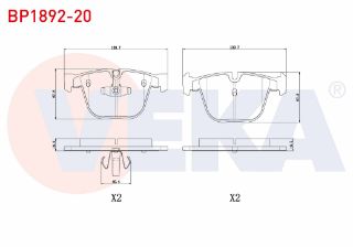 FREN BALATA ARKA İKAZLI BMW 5 SERISI GRAN TURISMO (F07) 520 D 2009- resmi