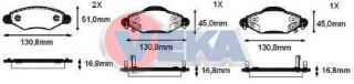 FREN BALATA ÖN İKAZLI TOYOTA YARİS 1.5 VVT-I 1999-2005/ YARİS 1.4 D-4D 1999-2005/YARİS VERSO 1.3 VVT-I 1999-2005/YARİS VERSO 1.4 D-4D 1999-2005/YARİS VERSO 1.5 VVT-I 1999-2005 resmi
