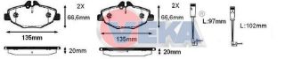 FREN BALATA ÖN FISLI MERCEDES E SERISI (W211) E 320 CDI 2002-2008/(W211) E 280 CDI 2002-2008/(W211) E 200 2002-2008/(W211) E 200 CDI 2002-2008/(W211) E 220 CDI 2002-2008/(W211) E 240 2002-2008 resmi