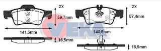 FREN BALATA ARKA MERCEDES E SERISI (W211) E 320 CDI 2002-2008/(W211) E 280 CDI 2002-2008/(W211) E 200 2002-2008/(W211) E 220 CDI 2002-2008/CLS (C218) CLS 250 CDI 2012-/(W220) S 320 CDI 1998-2005 resmi