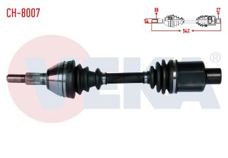 KOMPLE AKS SAĞ ÖN CHEVROLET CAPTIVA (C100) 2.0 D A-T 4X4 UZUNLUK 542MM 2006-2012 resmi