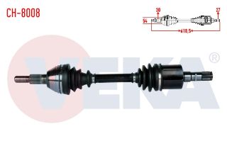KOMPLE AKS SOL ÖN CHEVROLET CAPTIVA (C100) 2.0 D A-T 4X4 UZUNLUK 618,5MM 2006-2012 resmi