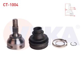 AKS KAFASI SOL SAĞ ÖN DIS CITROEN C4 (B7) 1.6 HDI 25X34X58,50 UZUNLUK 134,50MM 2009- resmi