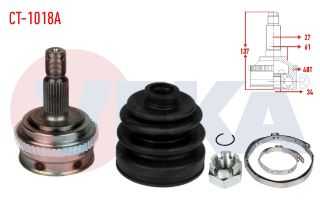 AKS KAFASI SOL SAĞ ÖN DIS FIAT SCUDO (220P) 1.9 D ABSLI 48 DIS 27X34X59 UZUNLUK 137,3 MM 1996-2006 resmi