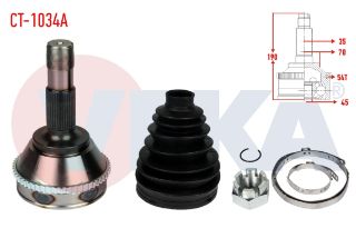 AKS KAFASI SOL SAĞ ÖN DIS FIAT DUCATO (230) 2.5 TDI 18Q ABSLI 54 DIS 16 JANT 35X45X70 UZUNLUK 190 MM 1994-2002 resmi