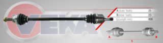 KOMPLE AKS ÖN SAĞ FORD ESCORT VII 1.6 16V UZUNLUK 899MM 1995-1999 resmi